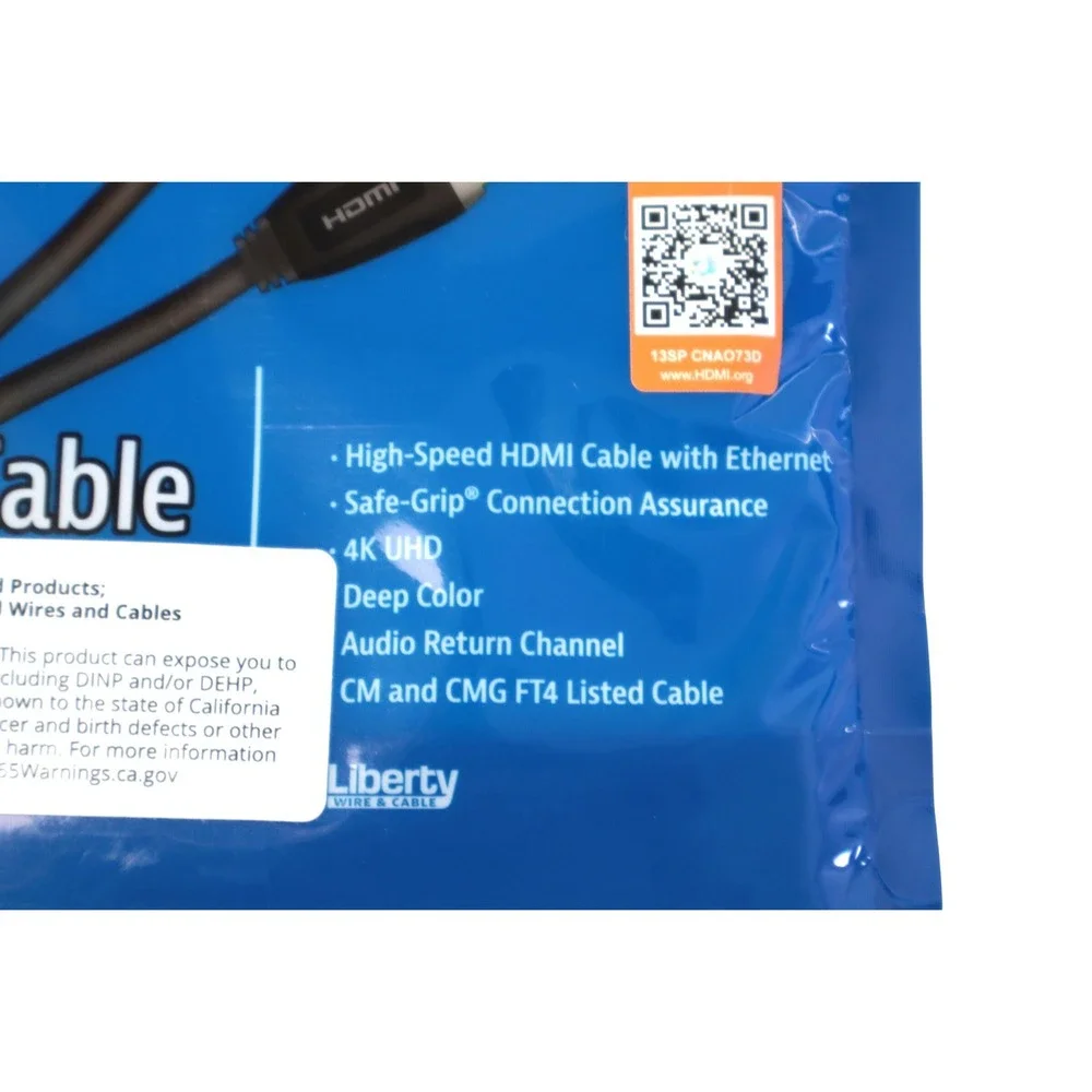 Liberty AV‎ Solutions 6ft High-Speed HDMI Cable 4K UHD Premium Certified Black